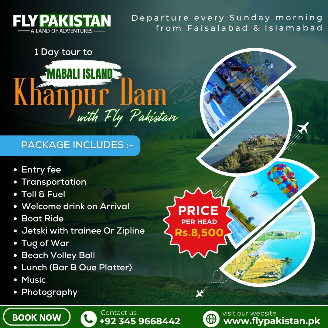 Book Deal 1 Day Tour To Mabali Island Khanpur Dam May 2025